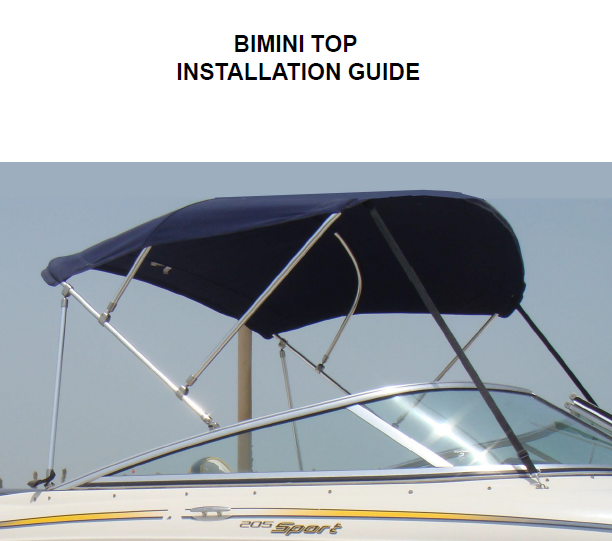 Crownline Bimini Top Installation Guide